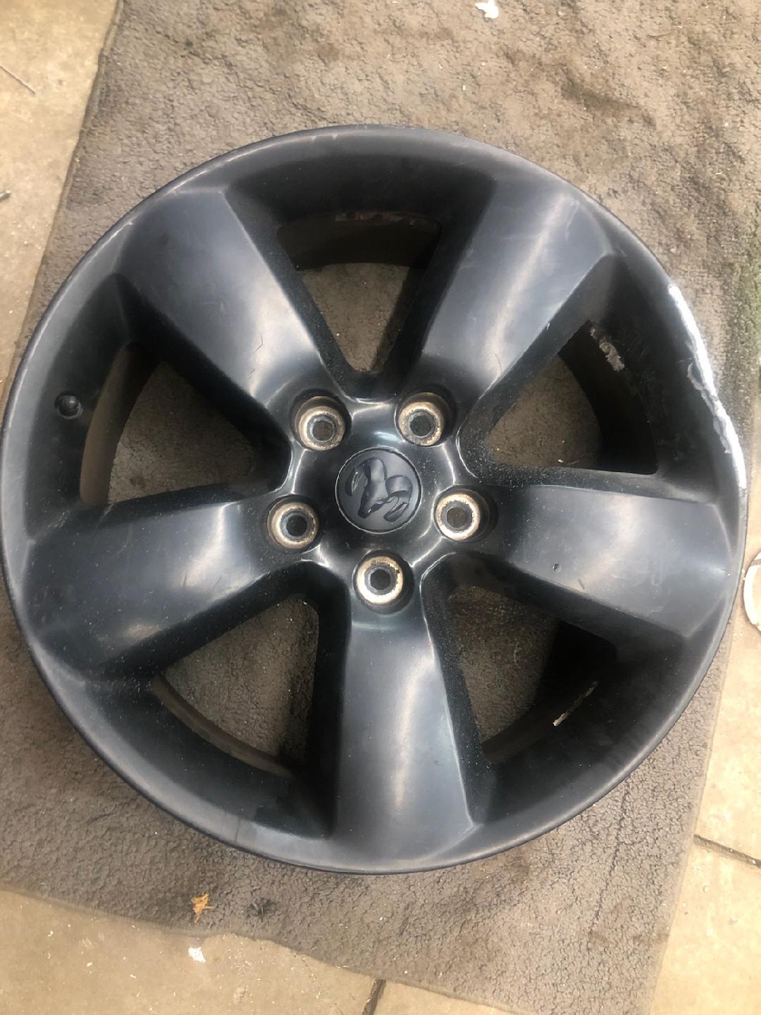 Red custom wheel finish