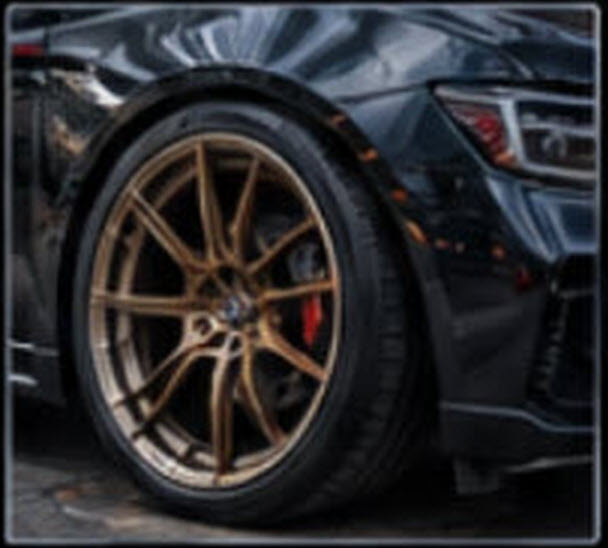 Bronze finish custom wheel